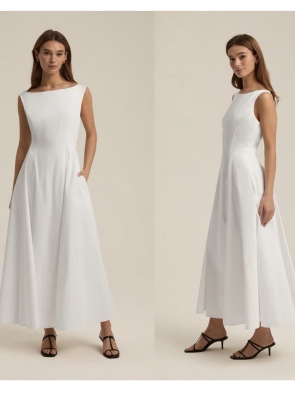 Favorite Daughter White Sleeveless Maxi Dress
